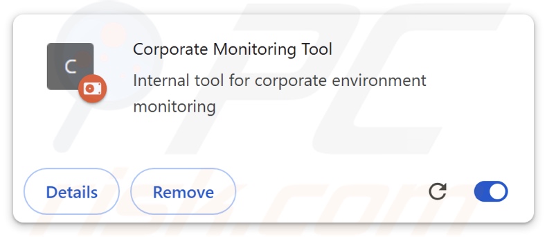 Corporate Monitoring Tool extensión de navegador