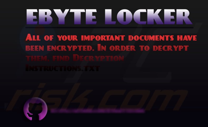 EByte Locker ransomware papel pintado