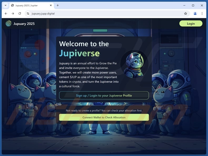 Jupiverse Wallet Connection estafa