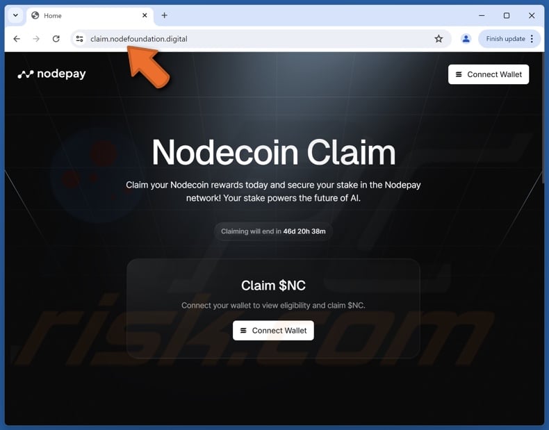 Nodecoin Claim estafa