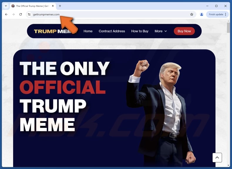 gettrumpmemes.com website aparición