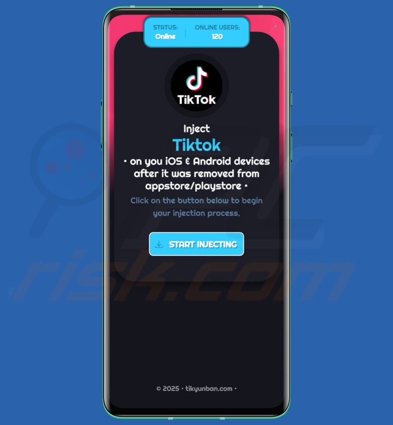 Inject TikTok Android estafa