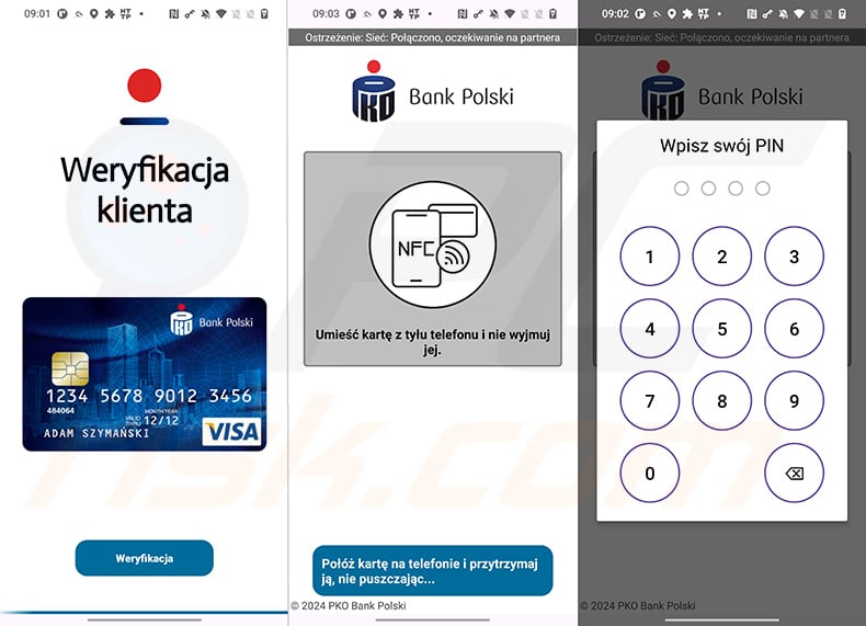 NGate se hace pasar por una aplicación bancaria polaca