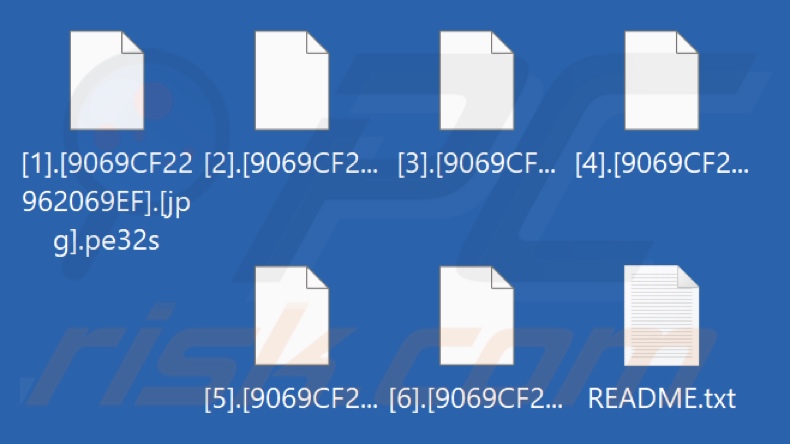 Archivos cifrados por el ransomware Pe32s (extensión .pe32s)