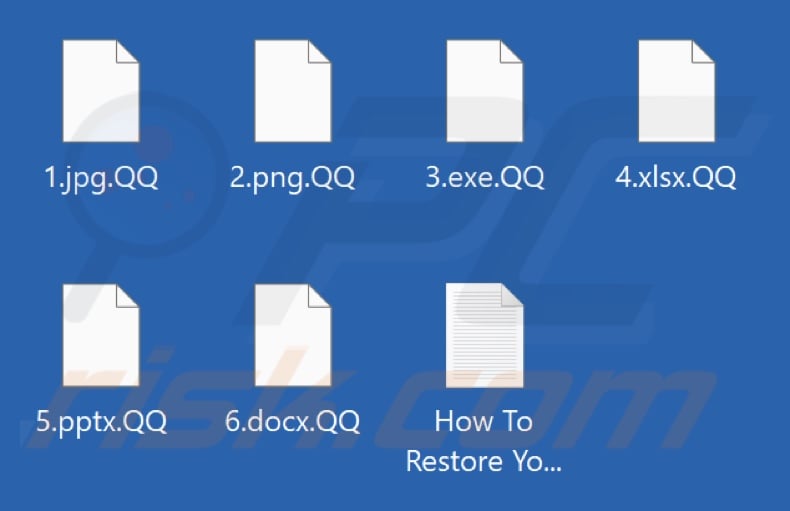 Archivos cifrados por el ransomware QQ (extensión .QQ)