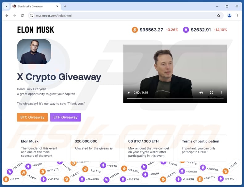 X Crypto Giveaway estafa