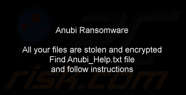 Anubi ransomware papel pintado