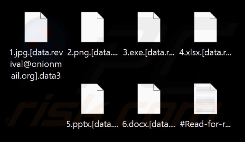 Archivos cifrados por el ransomware Data (extensión .data3)