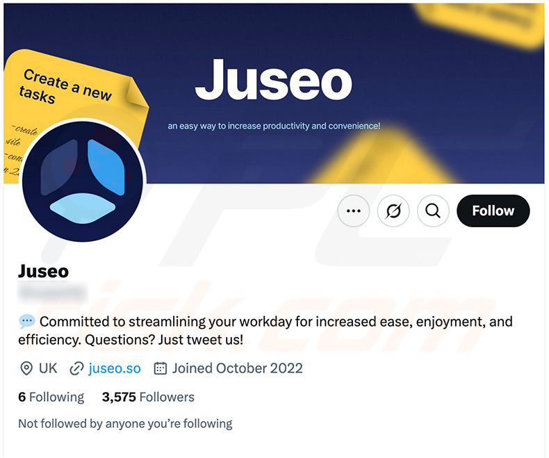 X (Twitter) promoción de cuentas juseo[.]so