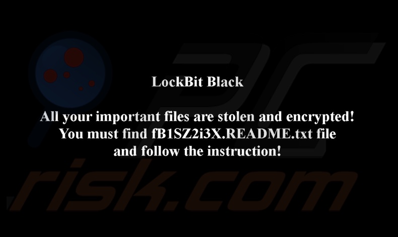 SuperBlack ransomware papel pintado