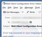Error In Your IMAP/POP3 Mails Server Estafa