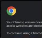 Your Chrome Version Does Not Include The Latest Update POP-UP Estafa