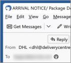 Estafa por correo electrónico DHL - Notice For Failed Package Delivery