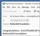 Estafa por correo electrónico Rothschild Foundation