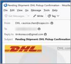 Estafa por correo electrónico DHL Pickup Confirmation