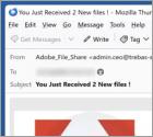 Estafa por correo electrónico Adobe - You Have Received New Files