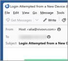 Estafa por correo electrónico Login From A New Device