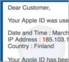 Estafa por correo Iforgot.apple.com