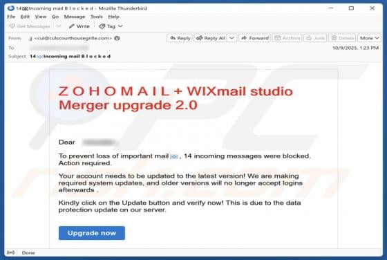 Zoho Mail + Wix Mail Studio Merger Upgrade Estafa