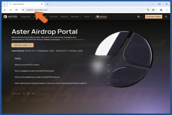 Aster Airdrop Estafa