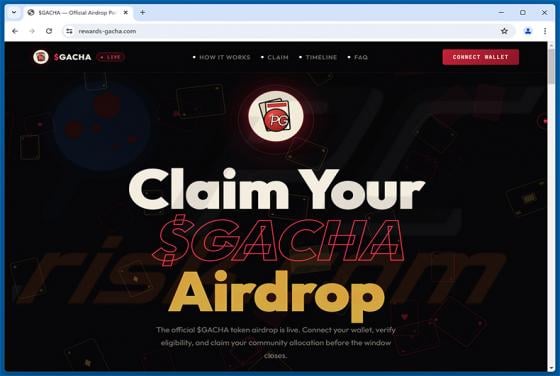 PowerGacha ($GACHA) Airdrop estafa