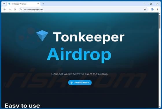 Tonkeeper Airdrop estafa