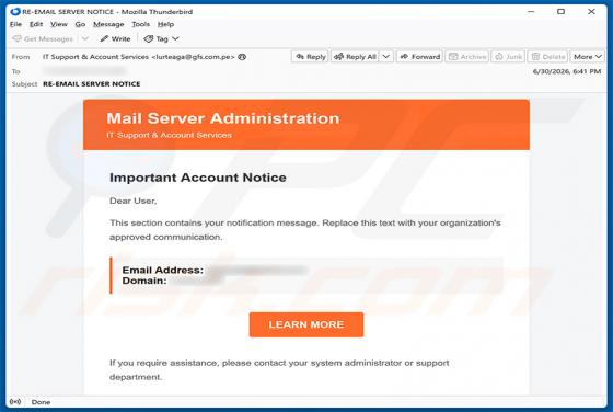 Mail Server Administration estafa