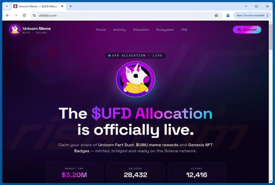 Unicorn Fart Dust ($UFD) Allocation estafa