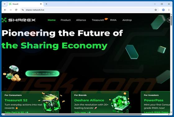 ShareX Airdrop estafa