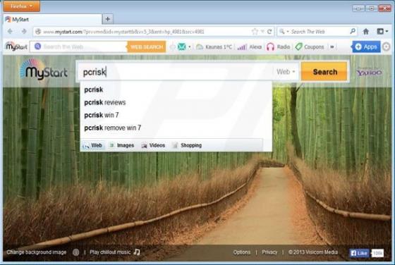 Virus que abre automáticamente MyStart.com