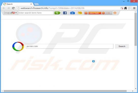 Websearch.fixsearch.info se carga automáticamente