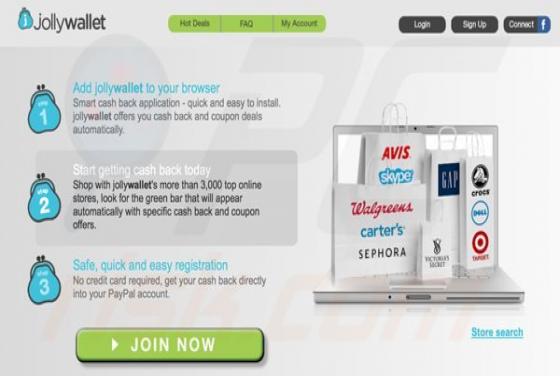 Software publicitario Jollywallet