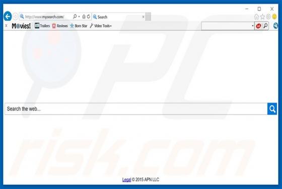 Redireccionamiento a Mysearch.com