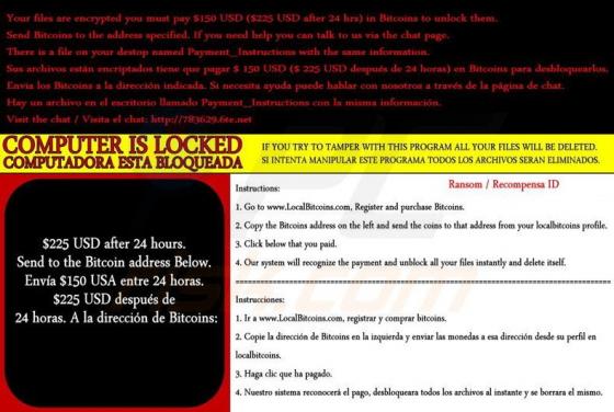 Virus encriptador Payms