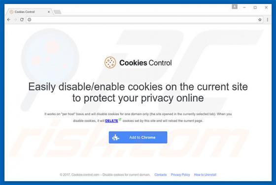 Software publicitario Cookies Control