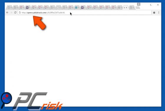 Redireccionamiento a Adsbtrack.com