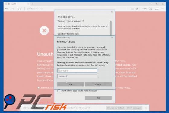 Estafa Unauthorized Access Detected !