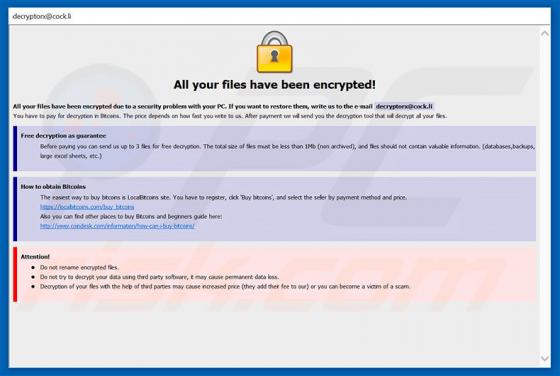 Virus encriptador Wyvern