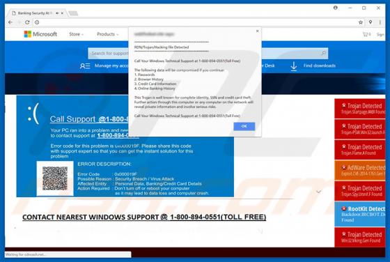 Estafa RDN/Trojan/Hacking File Detected