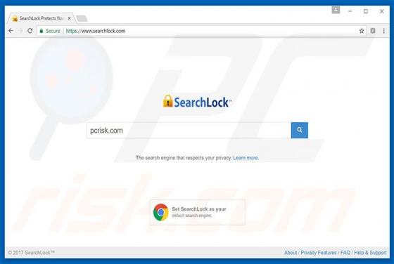 Redireccionamiento a Searchlock.com