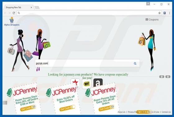 Software publicitario Alpha Shoppers