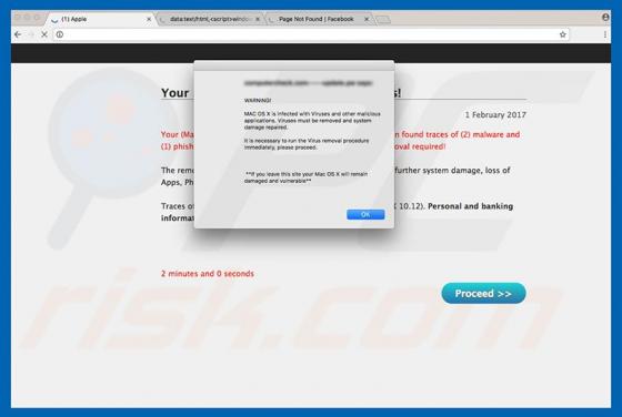 Estafa MAC OS Is Infected With Viruses (Mac)