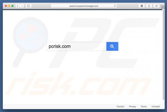 Redireccionamiento a Search.anysearchmanager.com (Mac)