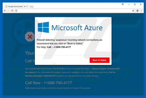 Estafa Microsoft Azure
