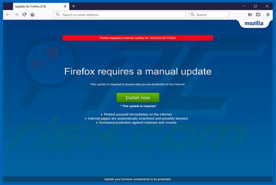 Estafa Firefox Requires A Manual Update
