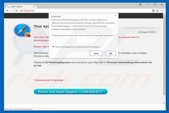 Estafa Phishing/Spyware Were Found On Your Mac (Mac)