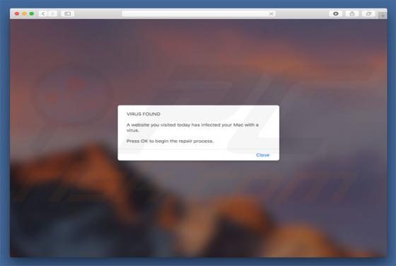 Estafa Website You Visited Infected Your Mac With A Virus POP-UP (Mac)