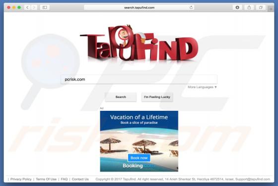Redireccionamiento a Search.tapufind.com (Mac)