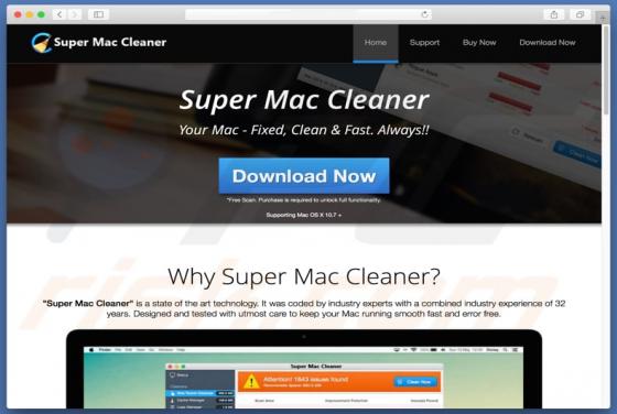 Aplicación no deseada Super Mac Cleaner (Mac)
