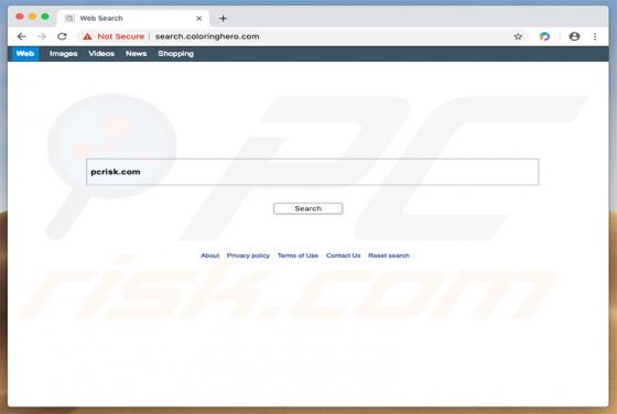 Redireccionamiento a Search.coloringhero.com (Mac)